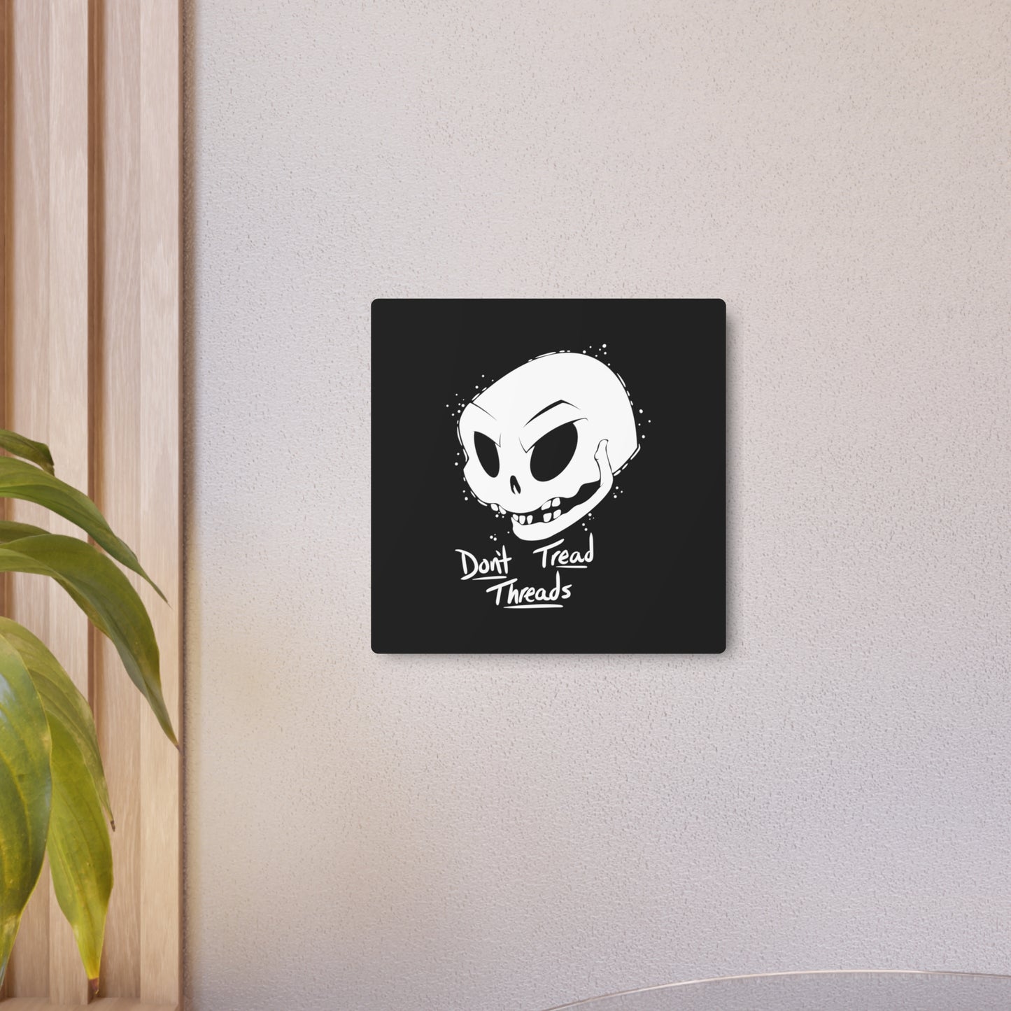 Don’t Tread Skull Metal Sign